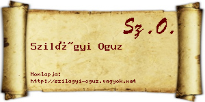 Szilágyi Oguz névjegykártya
