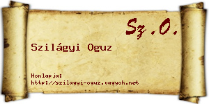 Szilágyi Oguz névjegykártya